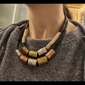 Leather Braided Necklace